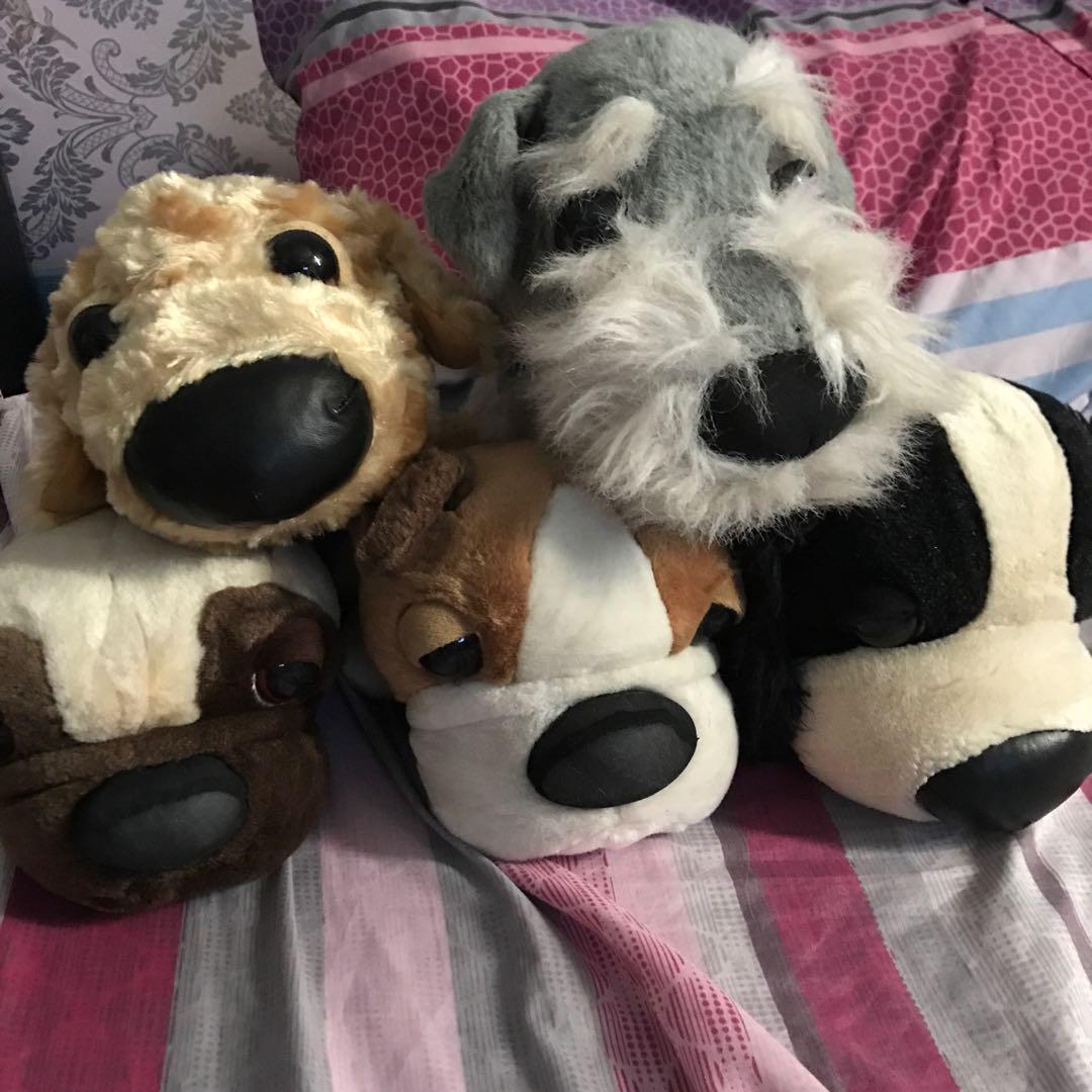 The Dog stuffed toys (Category: Infant Playtime) located in Manila. Submitted by zoey_stuff (Listing ID 185369388, Image 1). Description: 200 each 900 for take all Text me for more inquiries 09264033883.