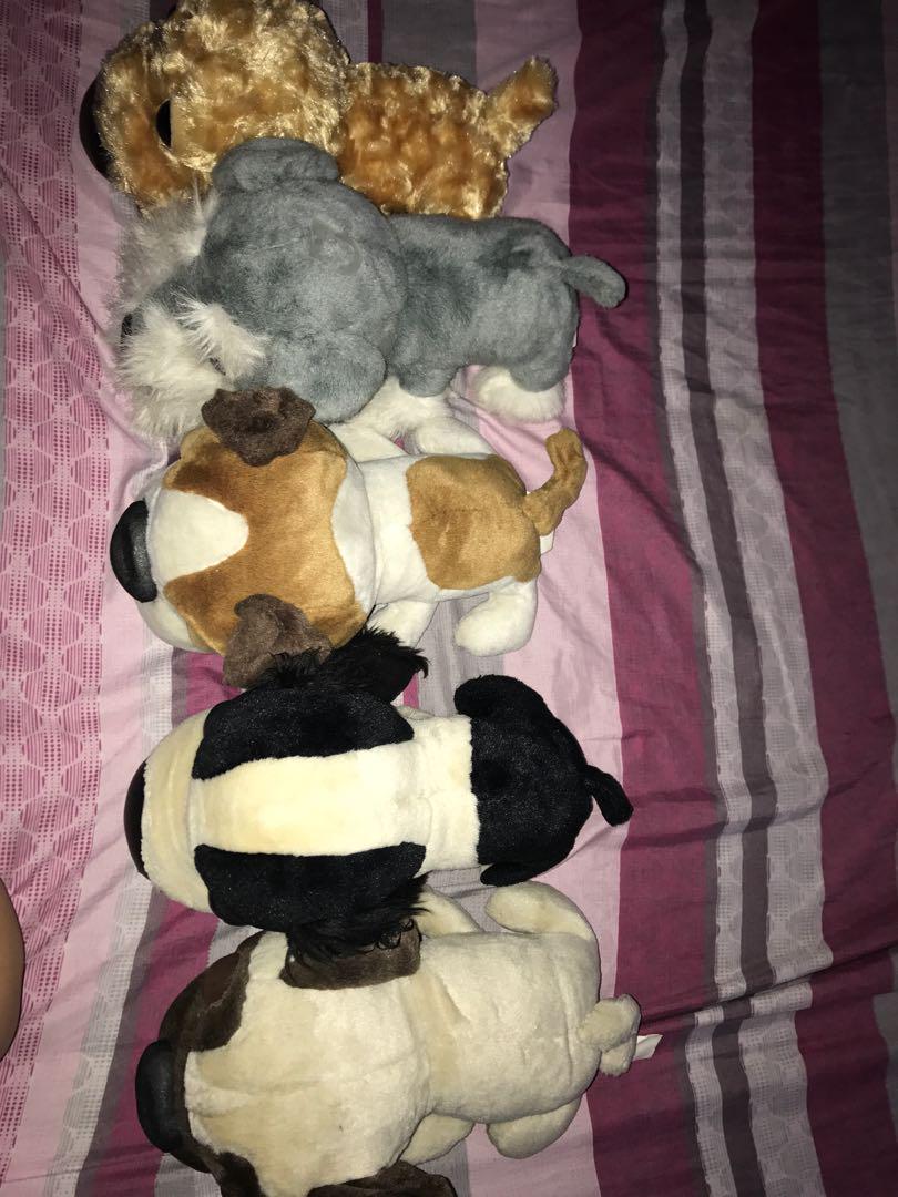 The Dog stuffed toys (Category: Infant Playtime) located in Manila. Submitted by zoey_stuff (Listing ID 185369388, Image 2). Description: 200 each 900 for take all Text me for more inquiries 09264033883.