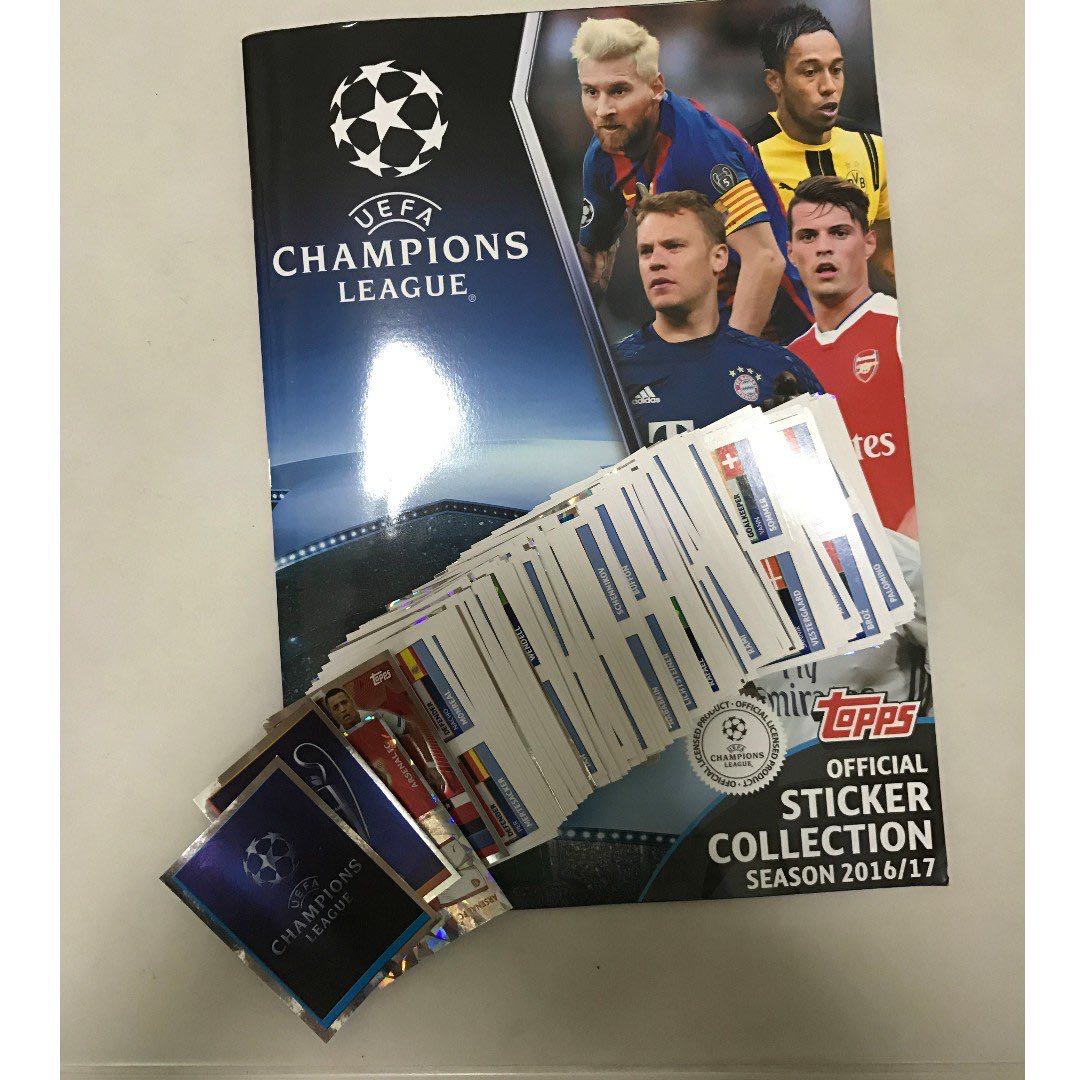Topps Champions League 2016/2017 stickers complete full set 