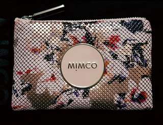 Mimco small mesh pouch - Perennial print floral