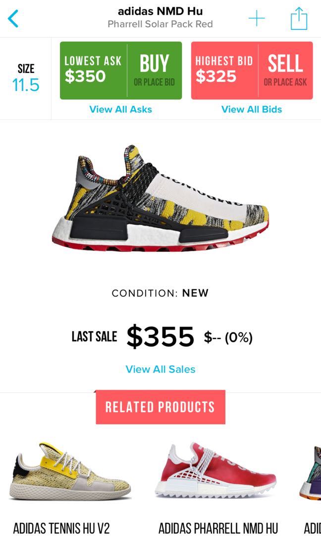 Adidas Hu Nmd Afro Solar Pack Red Adidas Hu Nmd Afro Solar Pack Red