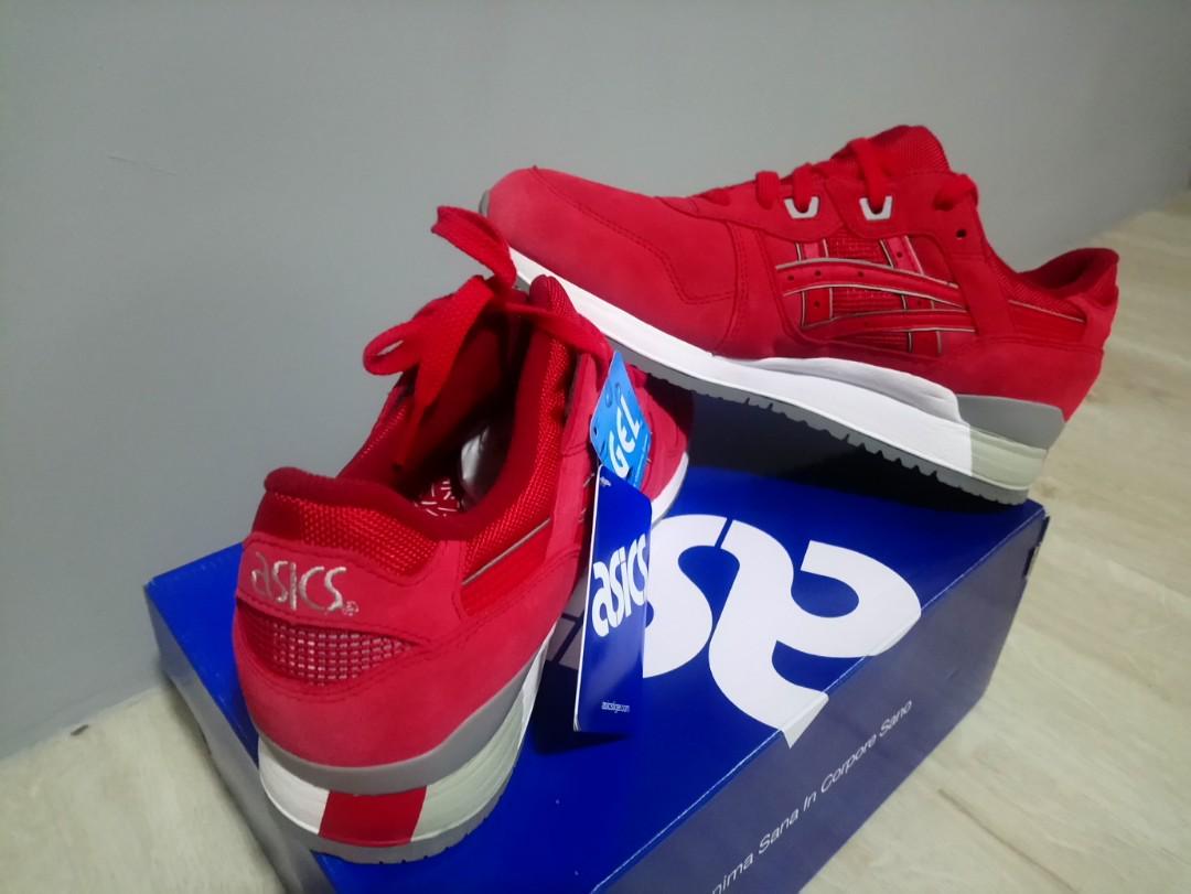 Asics Gel Lyte III Gel Lyte 3 Puddle Pack Red Men s Fashion Footwear Sneakers on Carousell