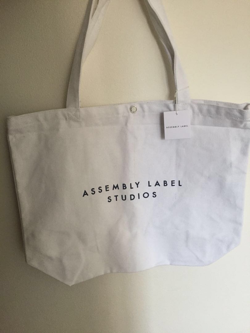 assembly label tote bolsa