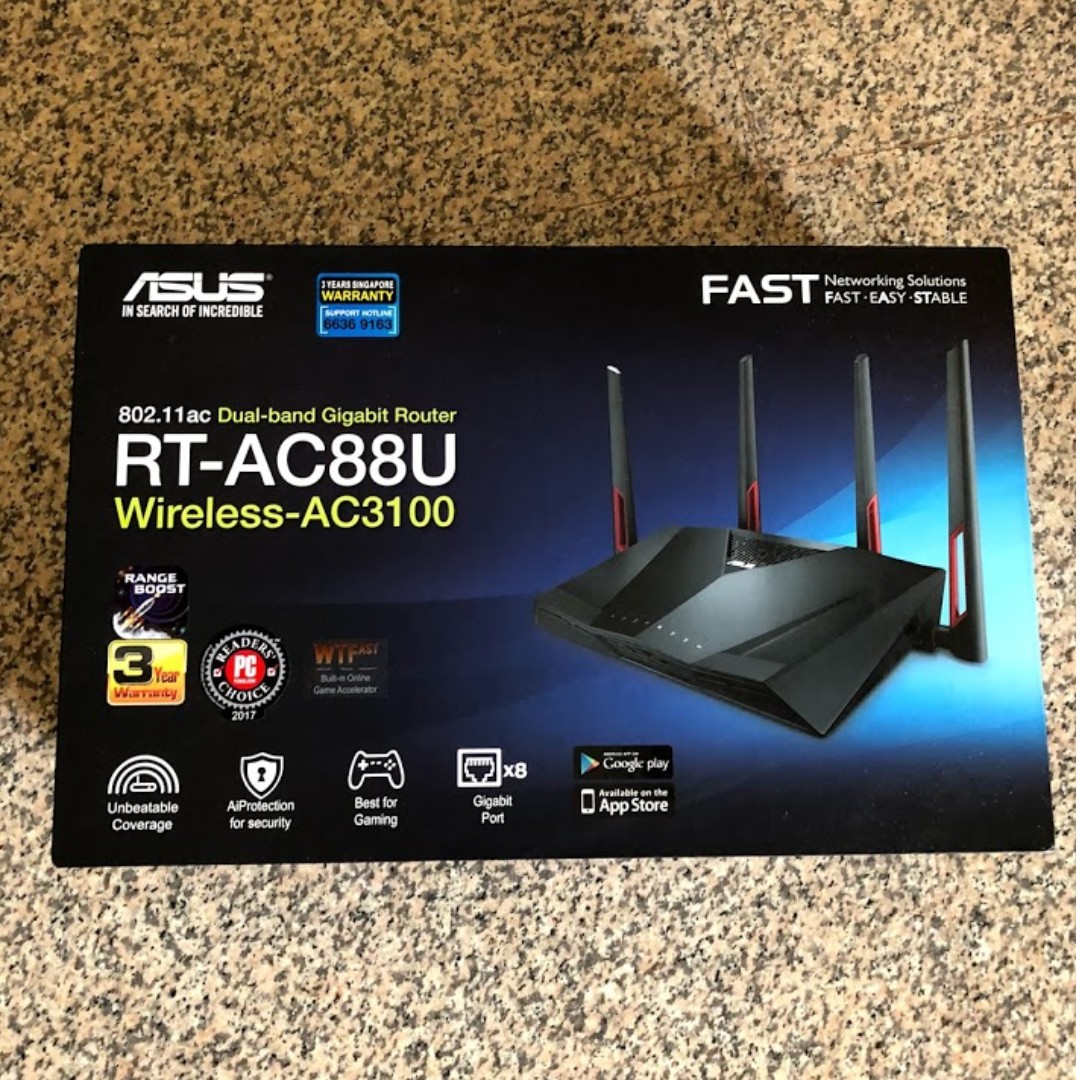 Asus RT-AC88U Router, Computers & Tech, Parts & Accessories, Networking ...