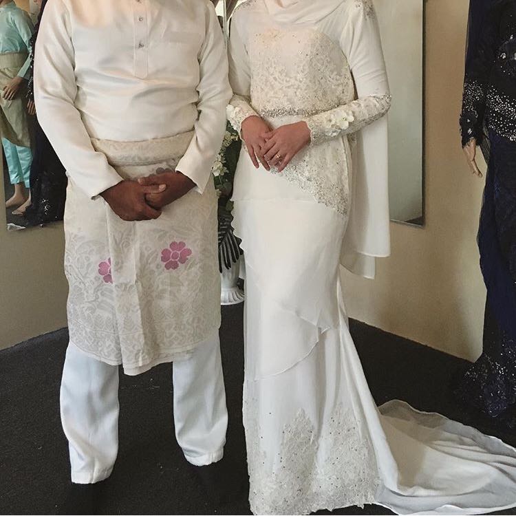 Baju nikah kain duchess Clearance