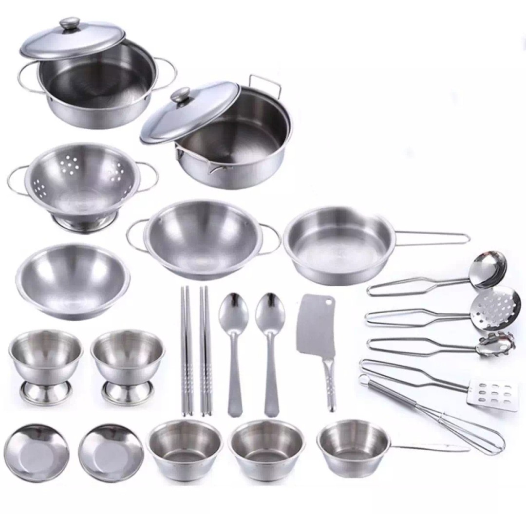 Stainless Steel Kitchen Set Toy share this listing