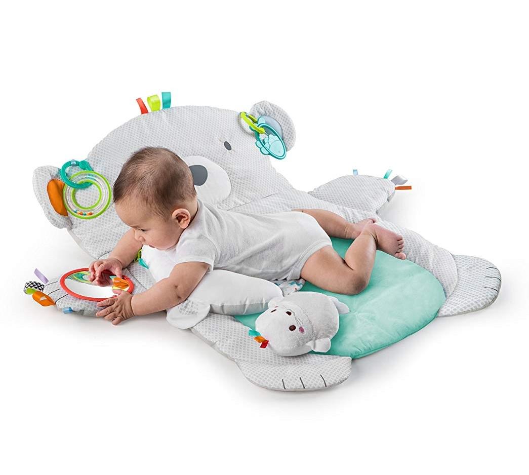 Bn Bright Starts Tummy Time Prop Play Polar Bear Activity Floor
