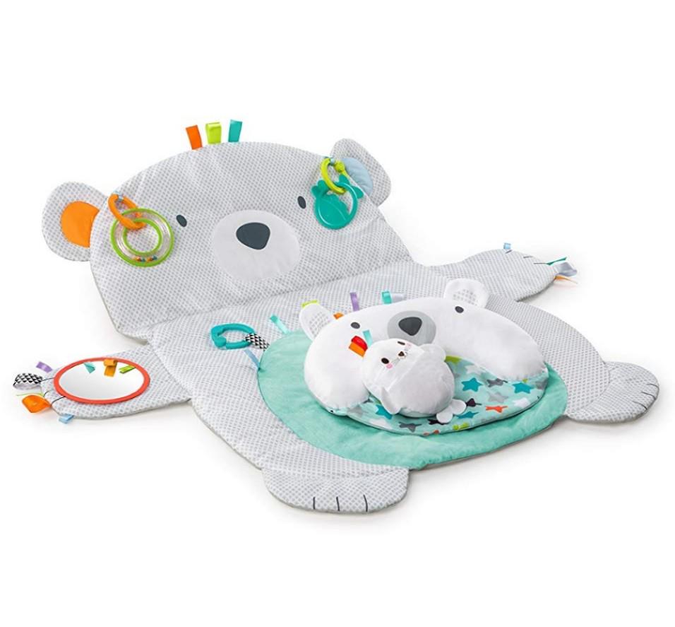 Bn Bright Starts Tummy Time Prop Play Polar Bear Activity Floor