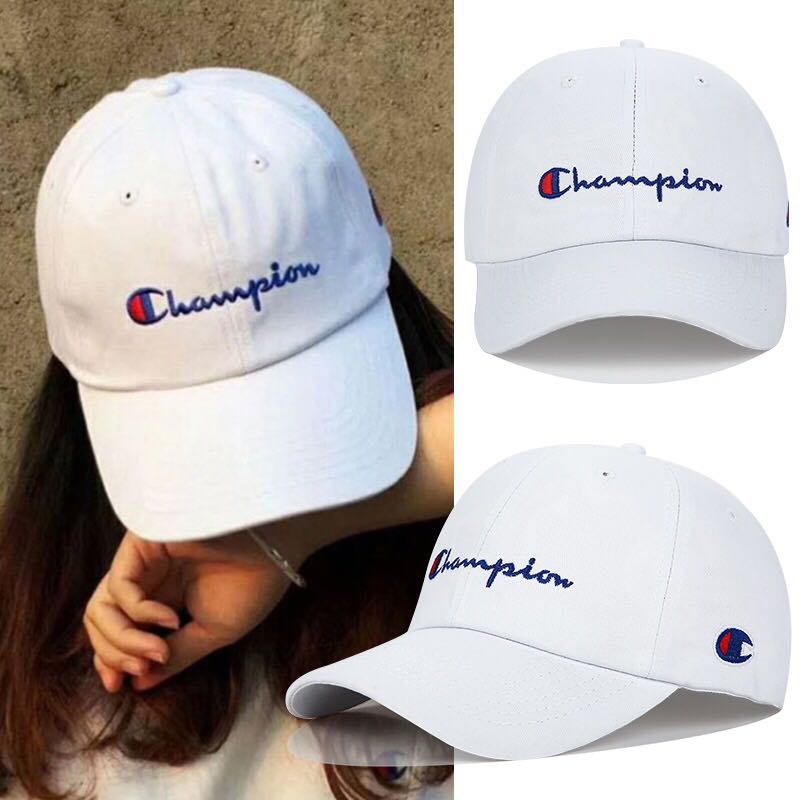 champion baseball cap white