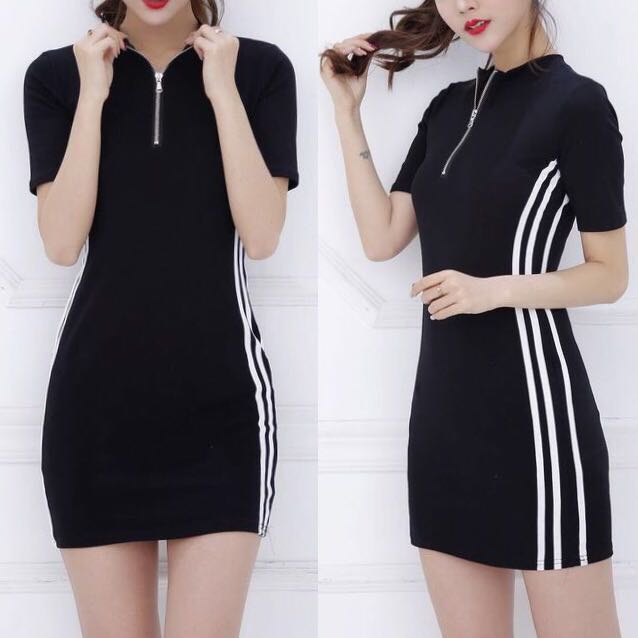 Bodycon Sporty Dress Adidas style Jog 