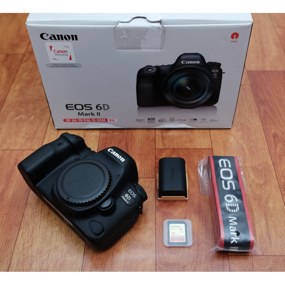 canon 6d mark ii box