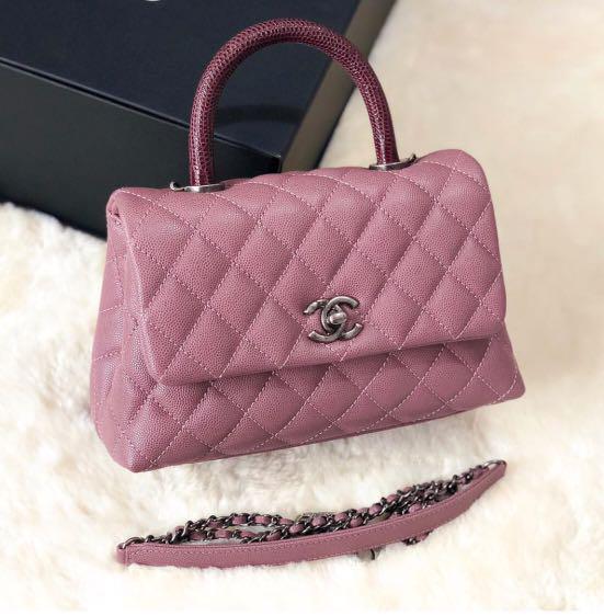 Chanel coco handle pink, Luxury, Bags & Wallets on Carousell