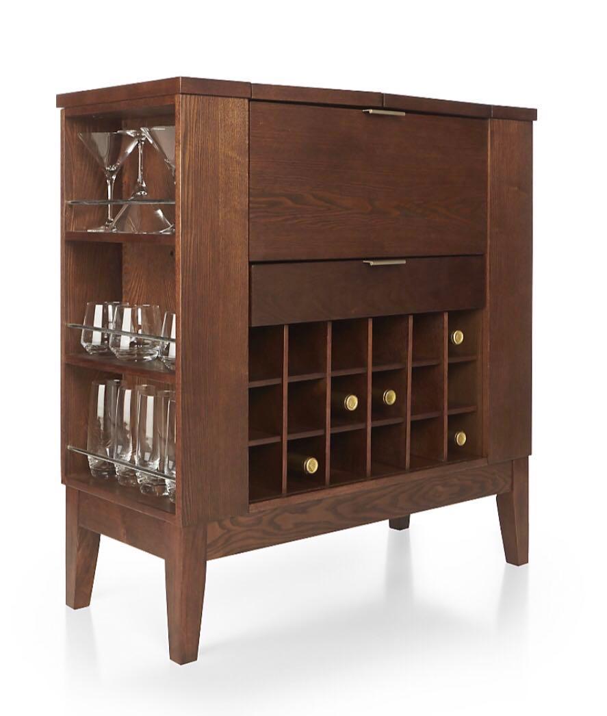 Crate Barrel Wine And Whiskey Cabinet Like New Furniture Others