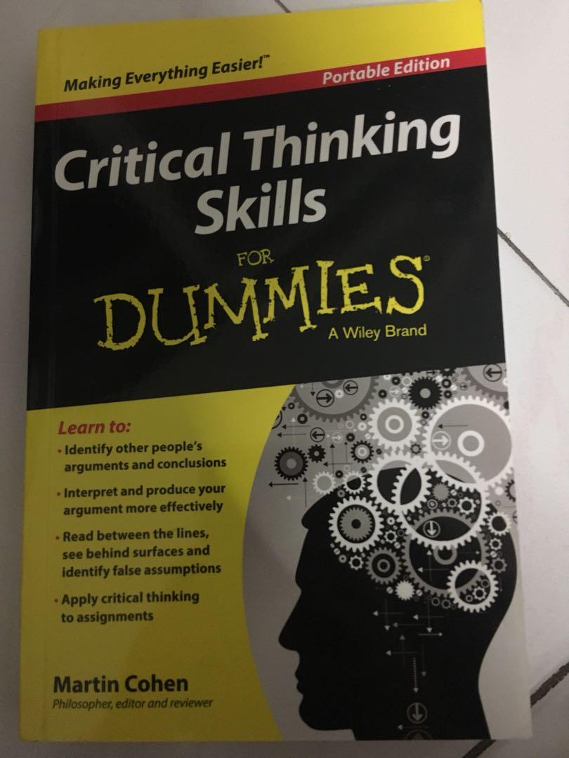 Critical Thinking Skills For Dummies Books Stationery Magazines Others On Carousell