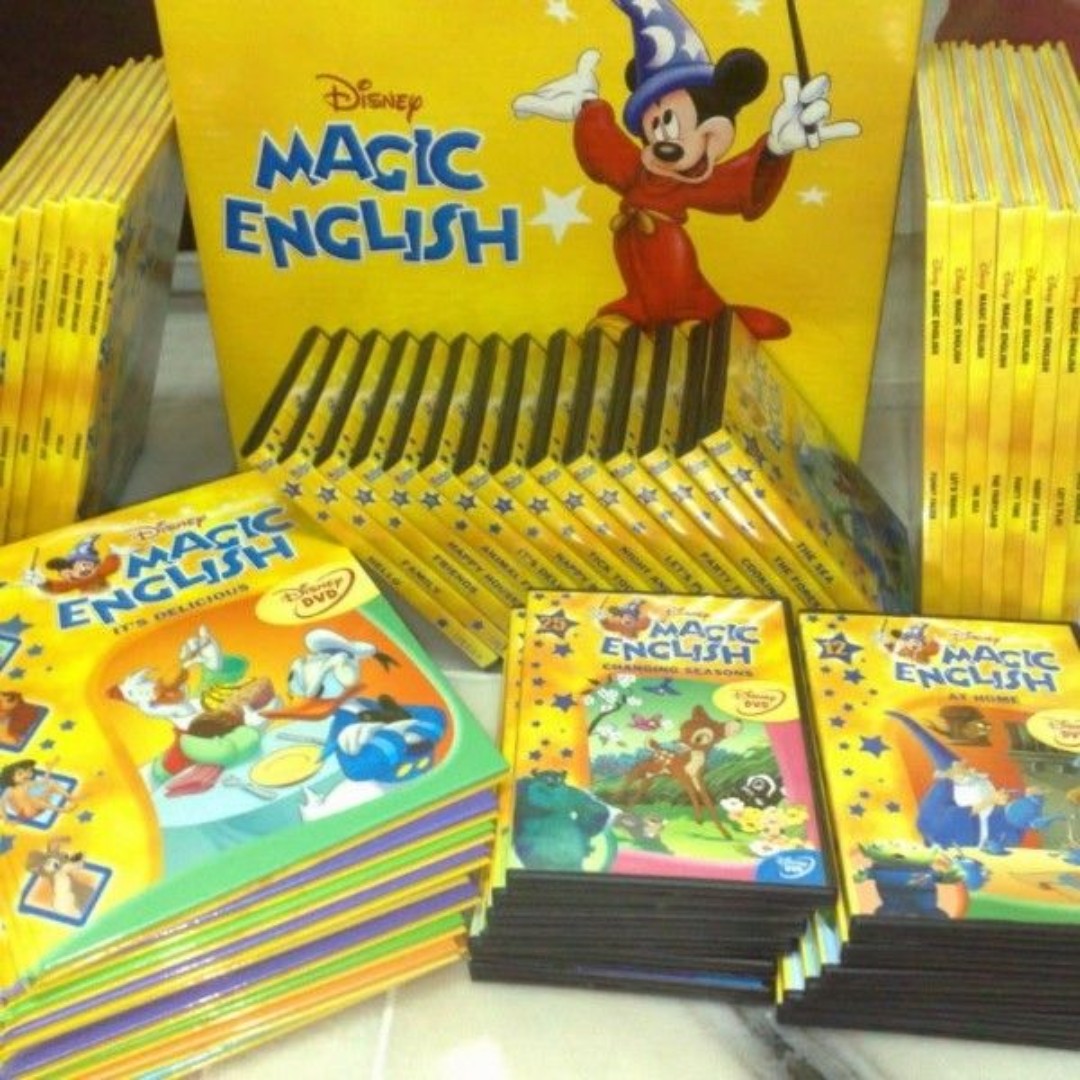 Disney Magic English (26 DVDs + 26 Activity Books), Hobbies & Toys, Books & Magazines, Children