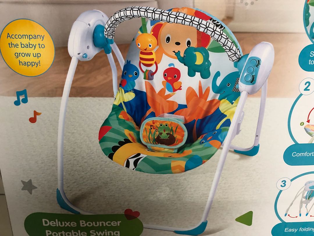 Fitch baby deluxe sales bouncer portable swing