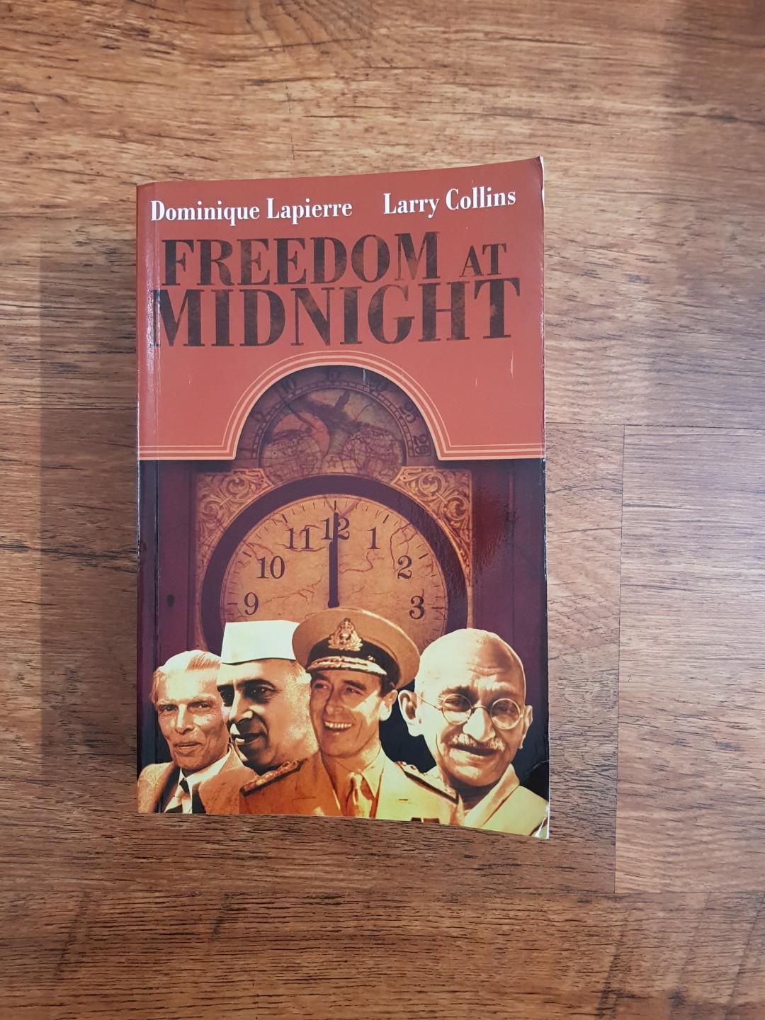 Freedom At Midnight Dominique Lapierre Larry Collins Books Stationery Non Fiction On Carousell