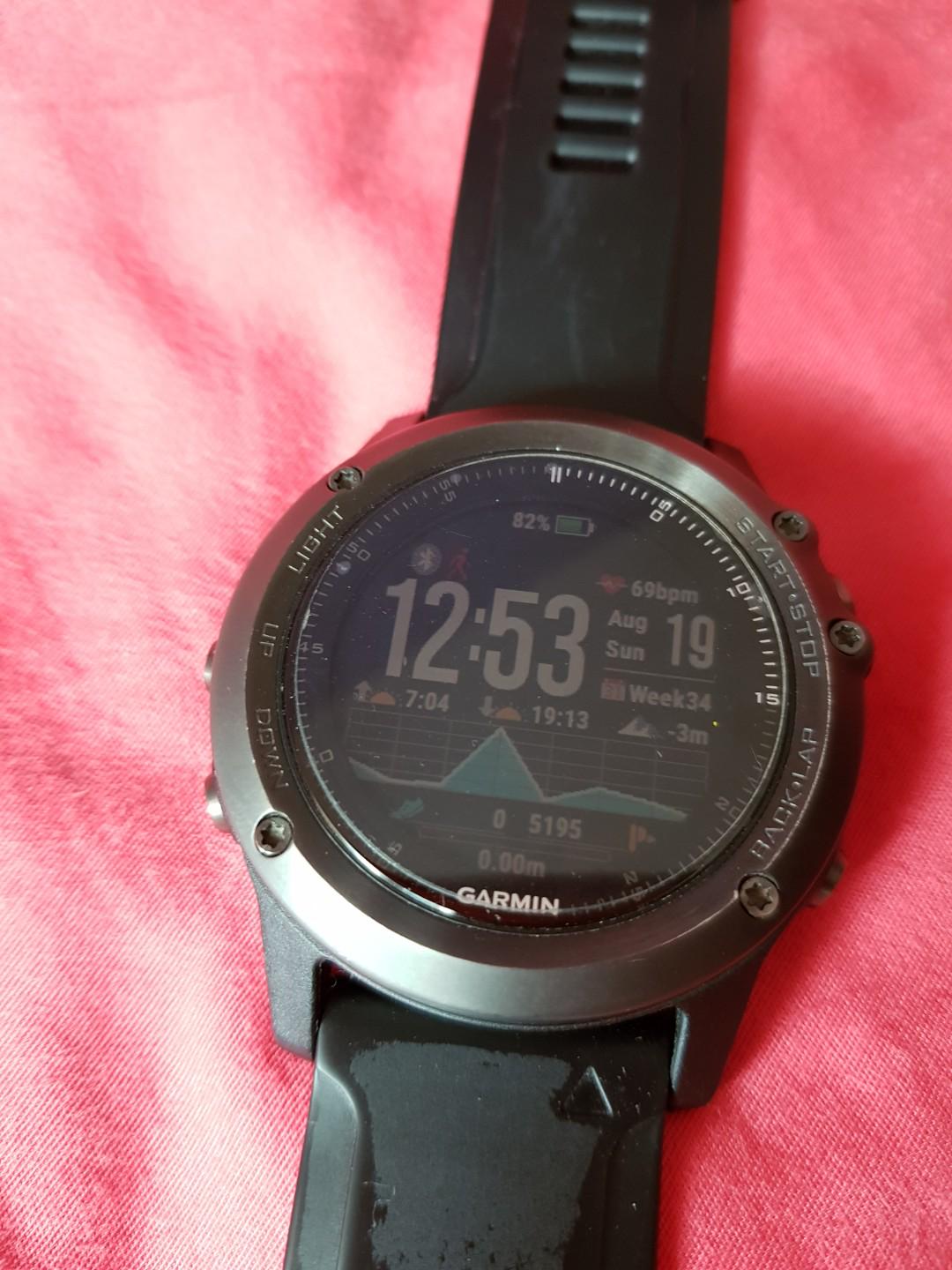 Garmin Fenix 3 HR Sapphire multi sport GPS watch