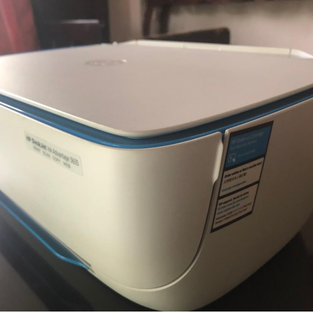 Hp Deskjet Ink Advantage 3635 All In One Wifi Printer Electronics Printers Scanners On Carousell