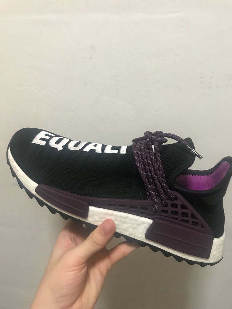 Human race top nmd black purple