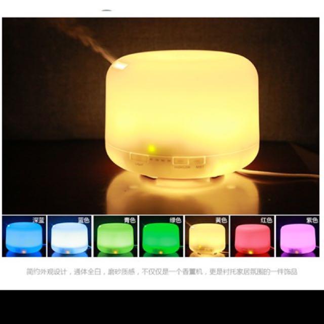 Humidifier / Mist Diffuser (Category: Air Conditioners & Heating) located in Singapore. Submitted by jnc_ng (Listing ID 82583392, Image 1). Description: ***** Humidifier / Mist Diffuser **** 🔥🔥CLEARANCE🔥🔥 Limited stock + FREE 2 bottle of essential oil (random) Functions: - Ultrasonic Humidifier - Aroma / Essential oil diffuser - Air Purifier - Nigh Light (7 light colours) – can select continuous or just one colour - Insect Repellent Other fea