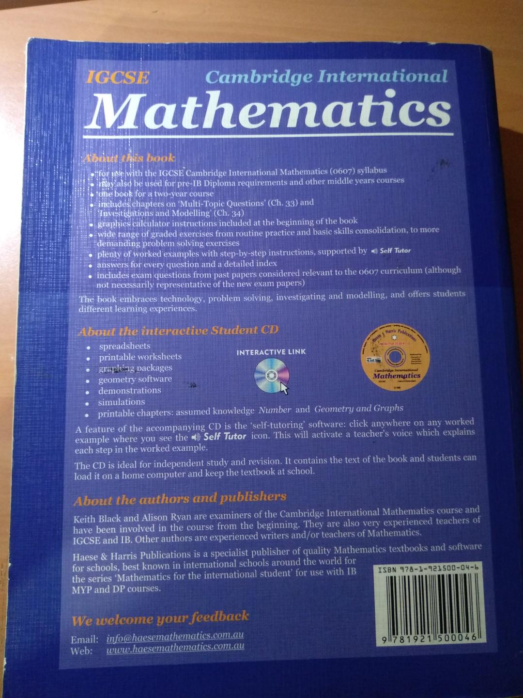 Igcse math textbook hobbies toys books magazines textbooks on