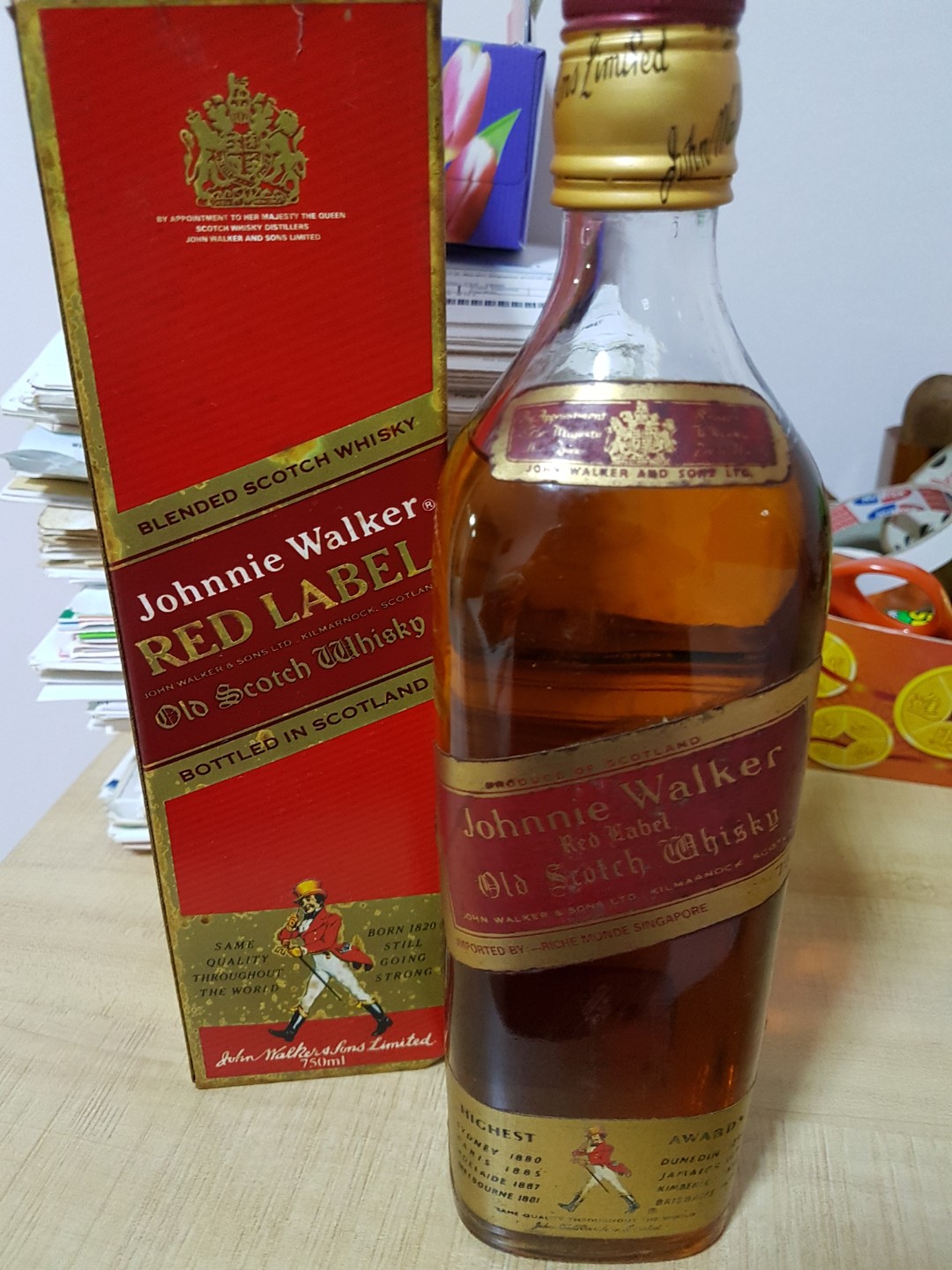 Johnnie Walker Red Label, 750ml, Food & Drinks, Alcoholic ...