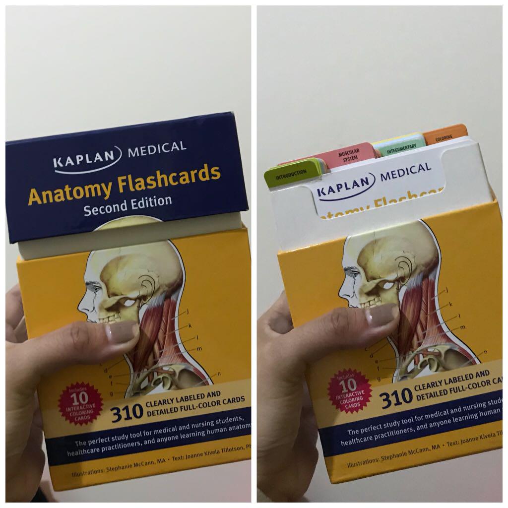 Kaplan Anatomy Flashcard, Hobbies & Toys, Books & Magazines, Textbooks
