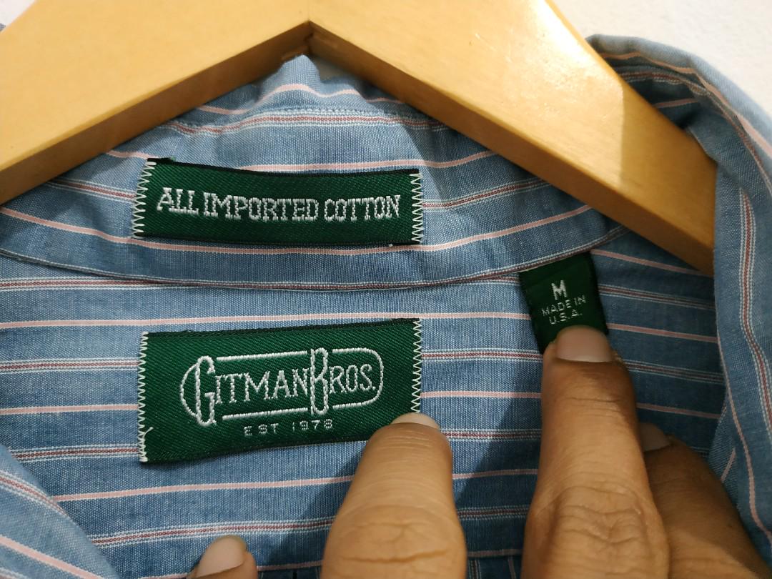 Kemeja Gitman Bros, made in usa