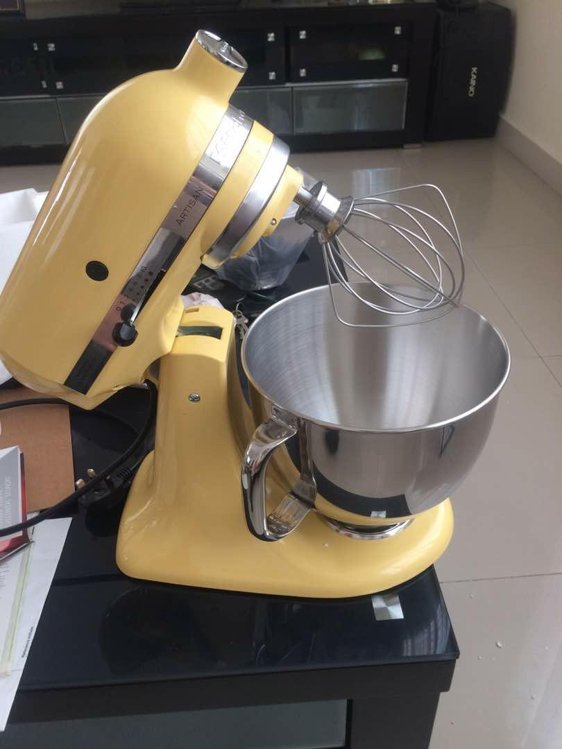Kitchen Aid Stand Mixer Majestic Yellow, TV & Home Appliances