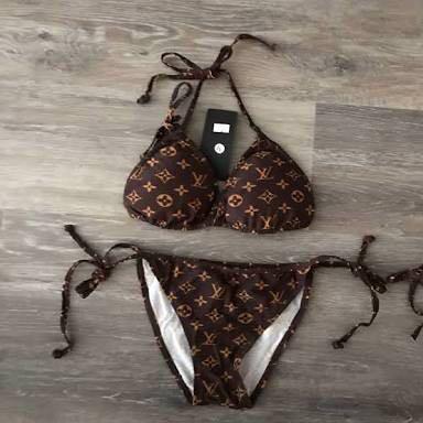 Brown lv bikini clearance