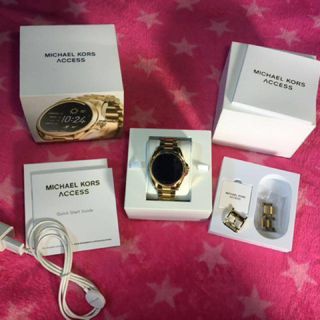 Michael Kors Watch Access Bradshaw Gold Tone Smartwatch MKT5001 Watch