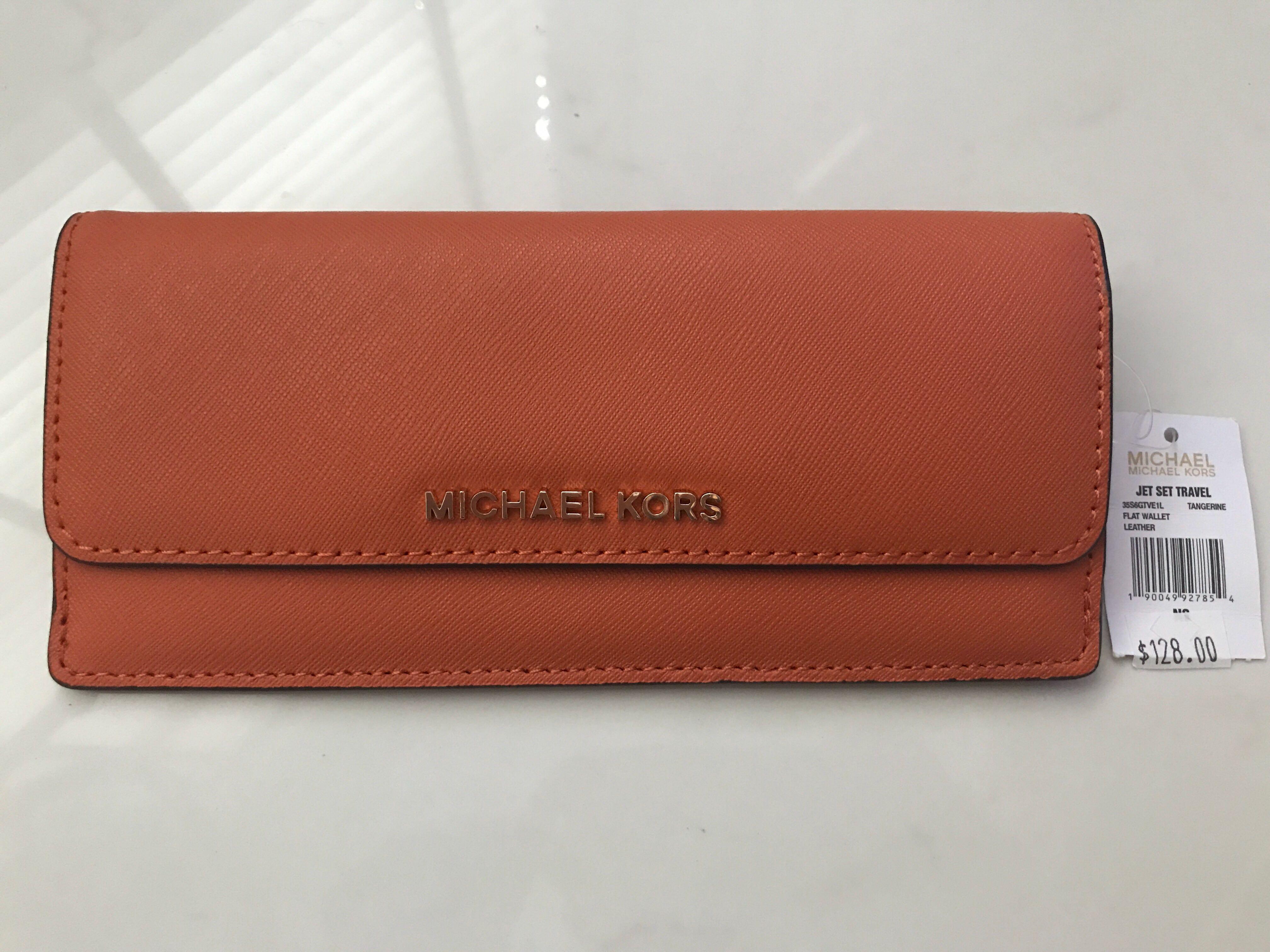 michael kors flat wallet