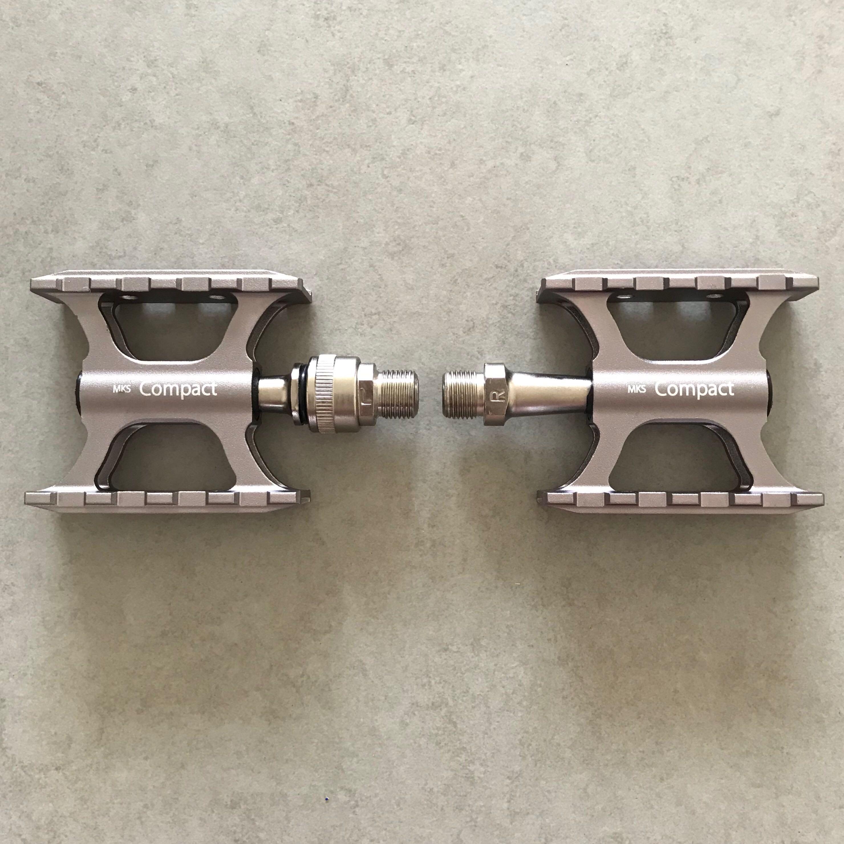 Mks Compact Ezy Removable Pedals Silver Left Side Quick Release Only Suitable For Brompton Bicycles Pmds Bicycles Others On Carousell