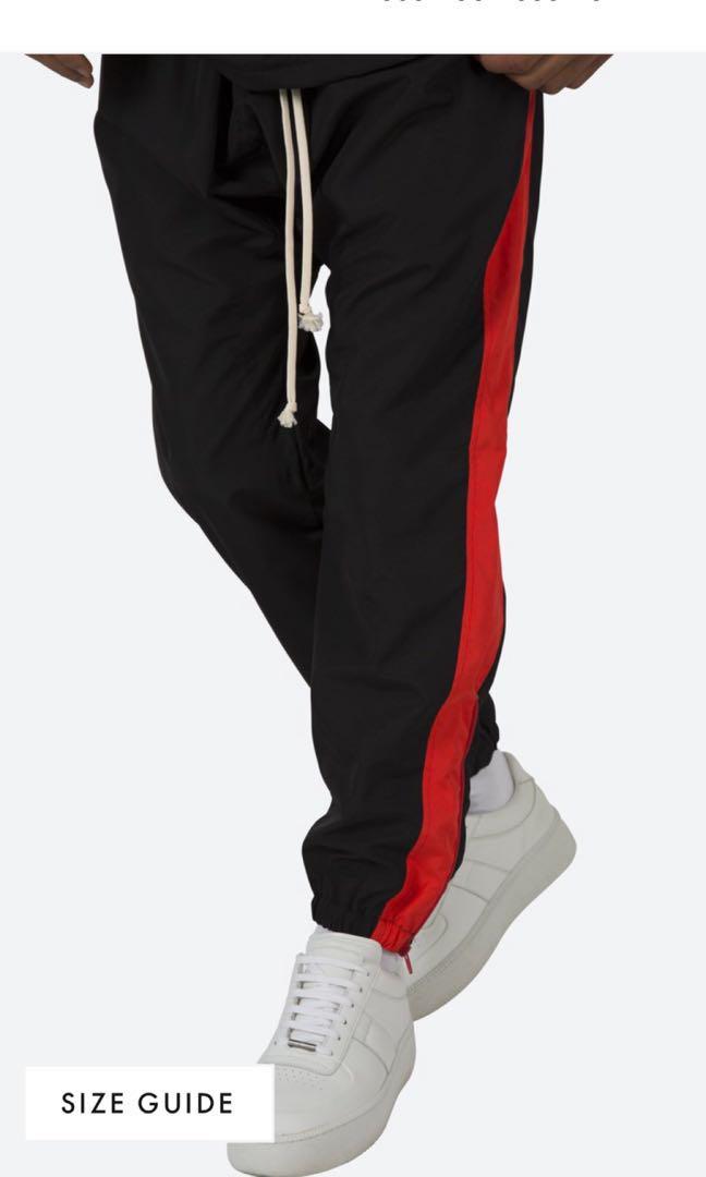 Black swishy track pants clearance