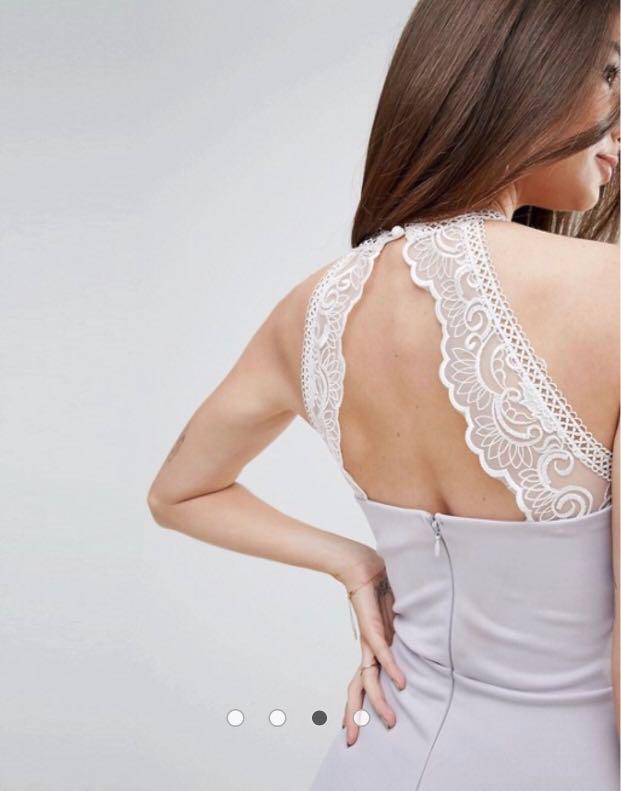 Lipsy lace trim bandage dress cheap