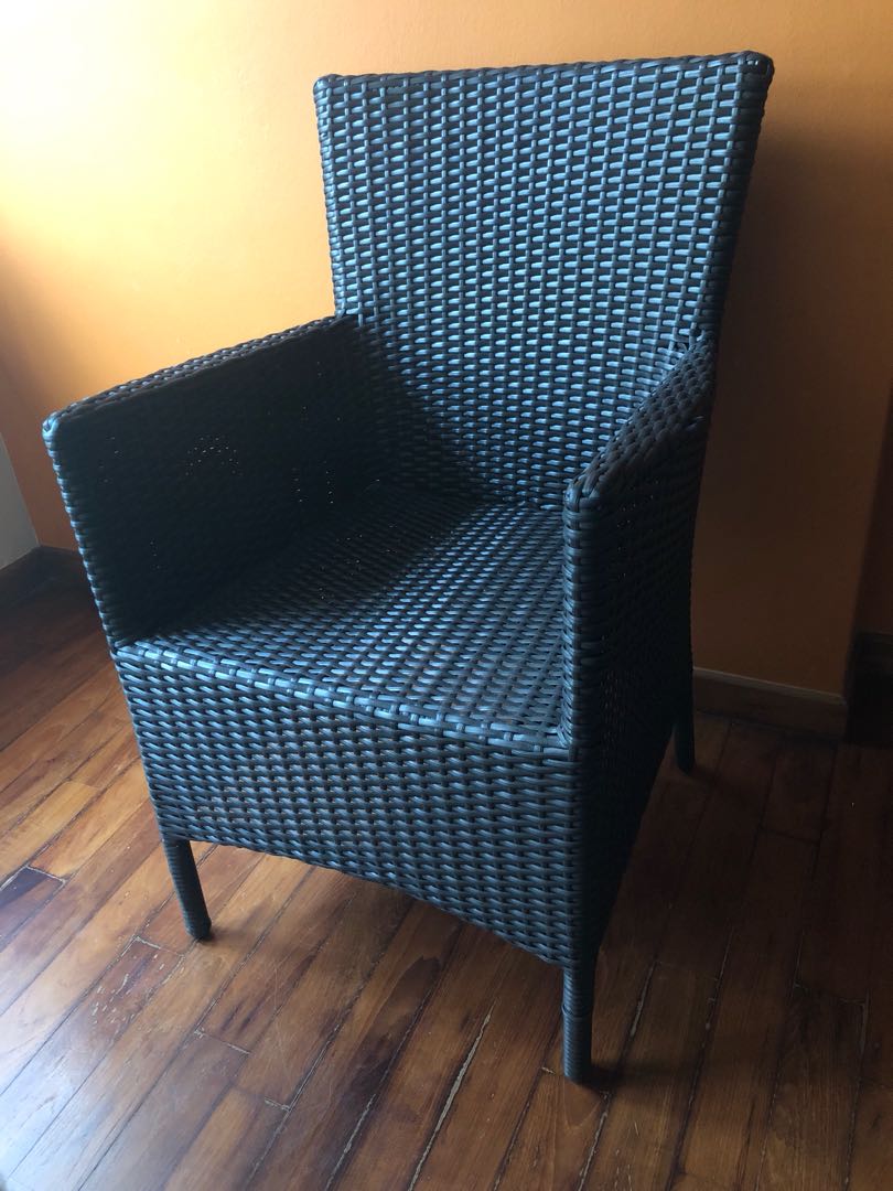 Dark Brown Ratan Chair photo photo photo