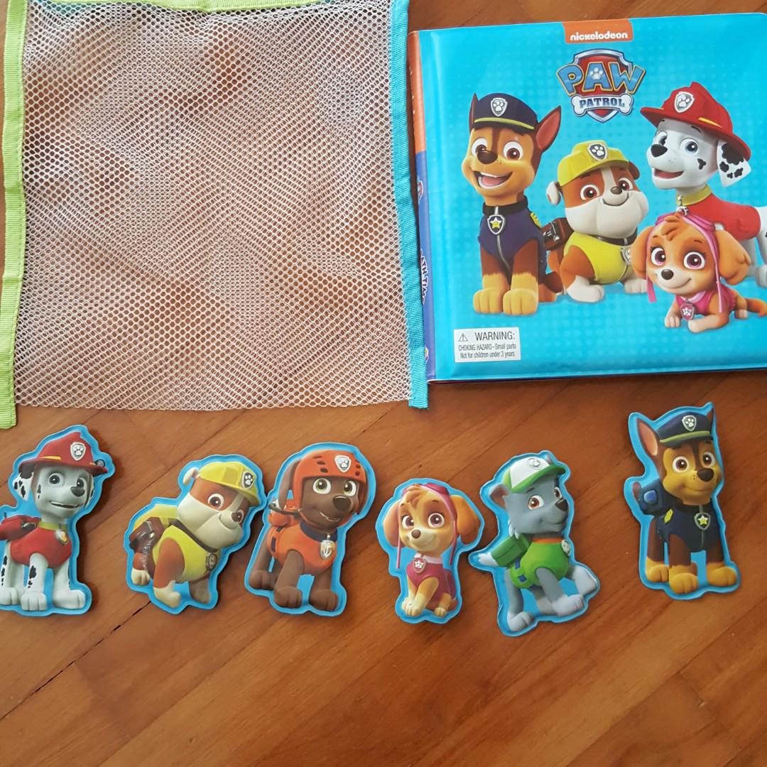 Paw patrol bath top book