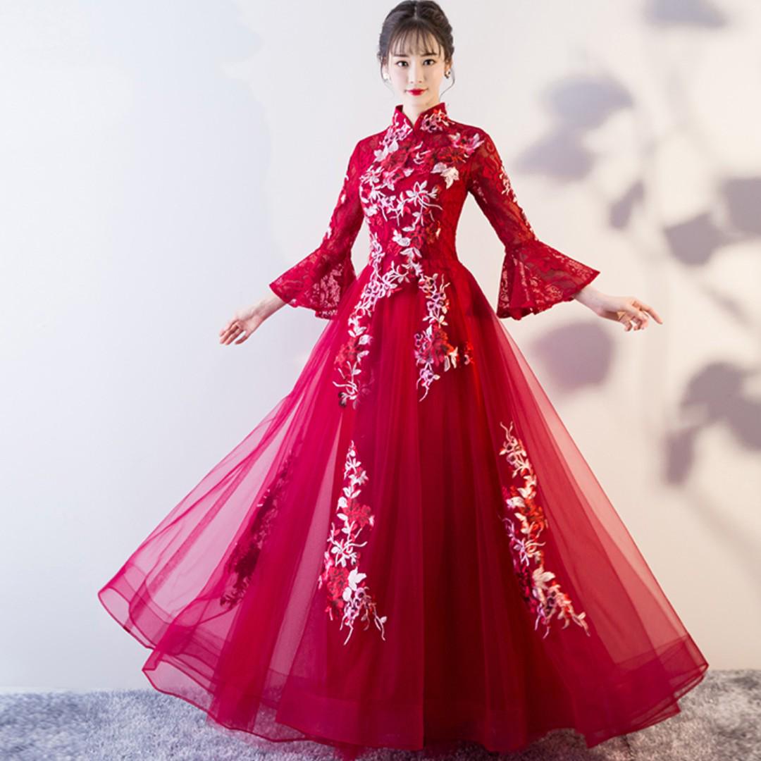 Red and cream dress hotsell
