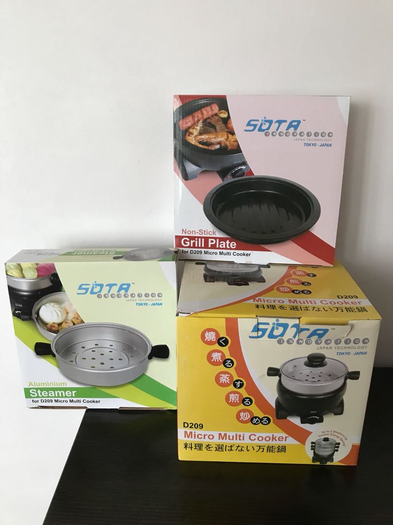 Reduced Price SOTA Mico Multi Function Cooker Set D209 Japan Technology TV Home Appliances Kitchen Appliances Cookers on Carousell