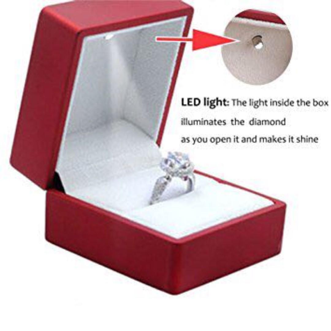 engagement ring box with led