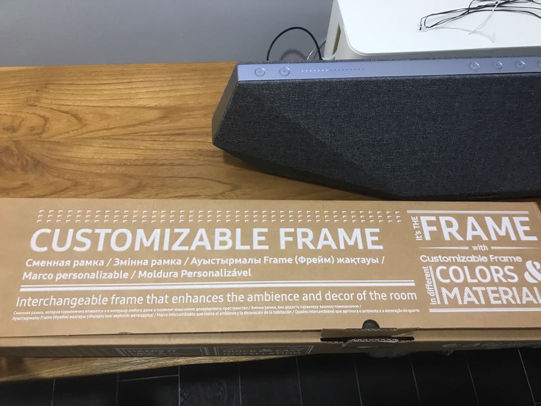 Samsung Frame Tv Customizable Frame Beige For 55 Inch Home Appliances Tvs Entertainment Systems On Carousell