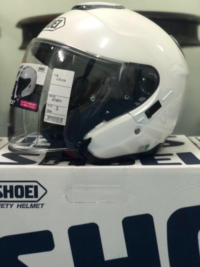 Shoei Helmet J Cruise Luminous White Motorbikes on Carousell