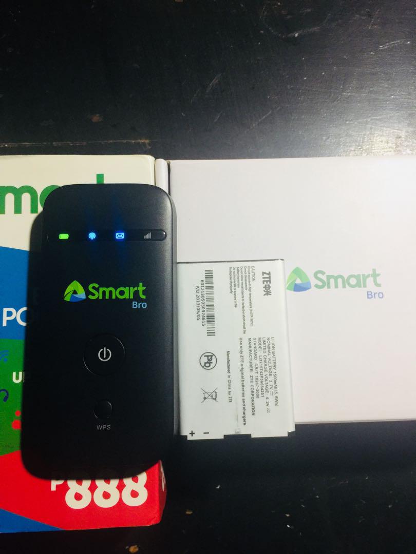 Smart Bro Pocket Wifi w/ extra battery up to 12mbps, Computers & Tech