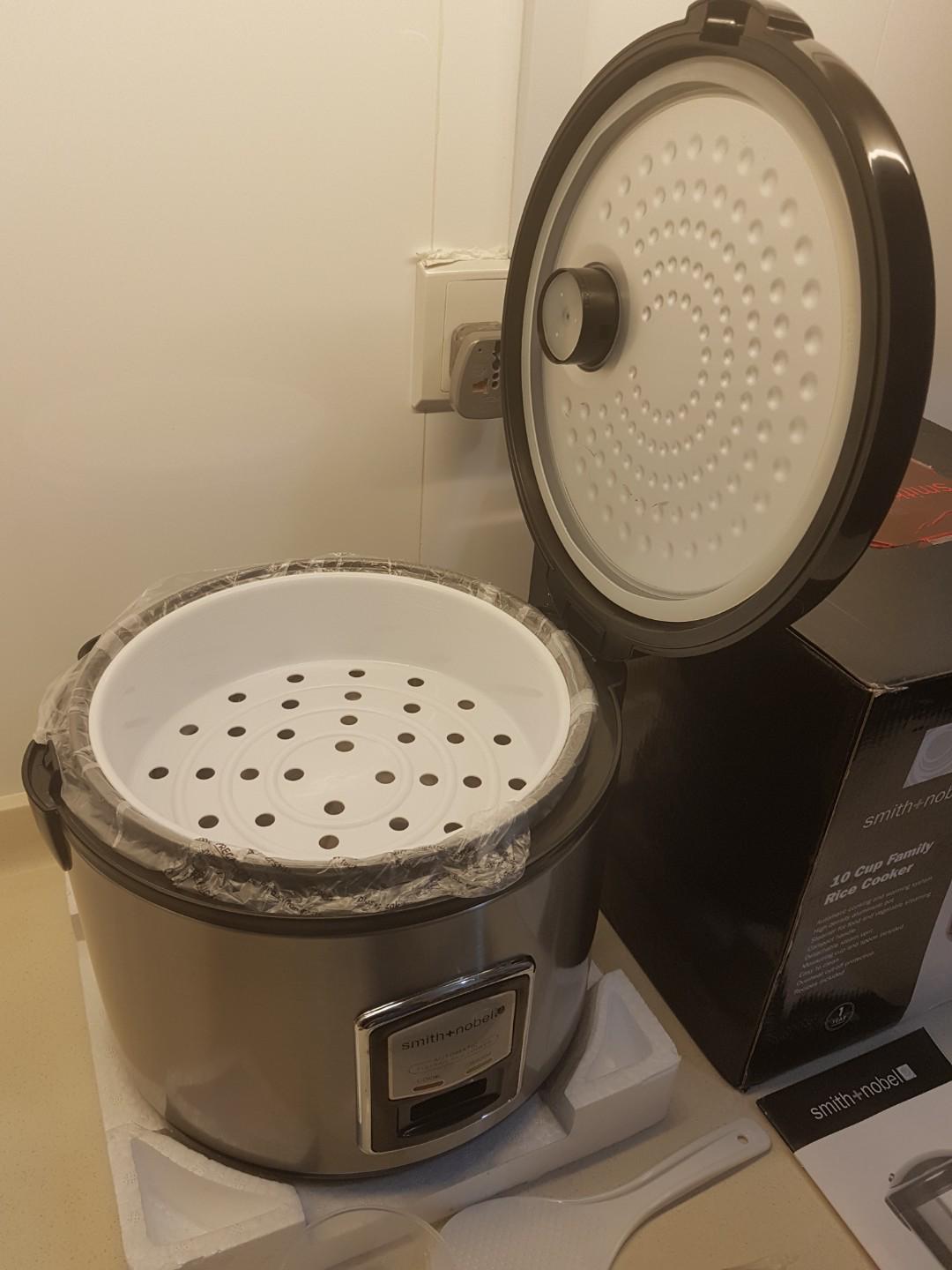 Smith + Nobel 10 Cup Family Rice Cooker (with steam tray + measuring