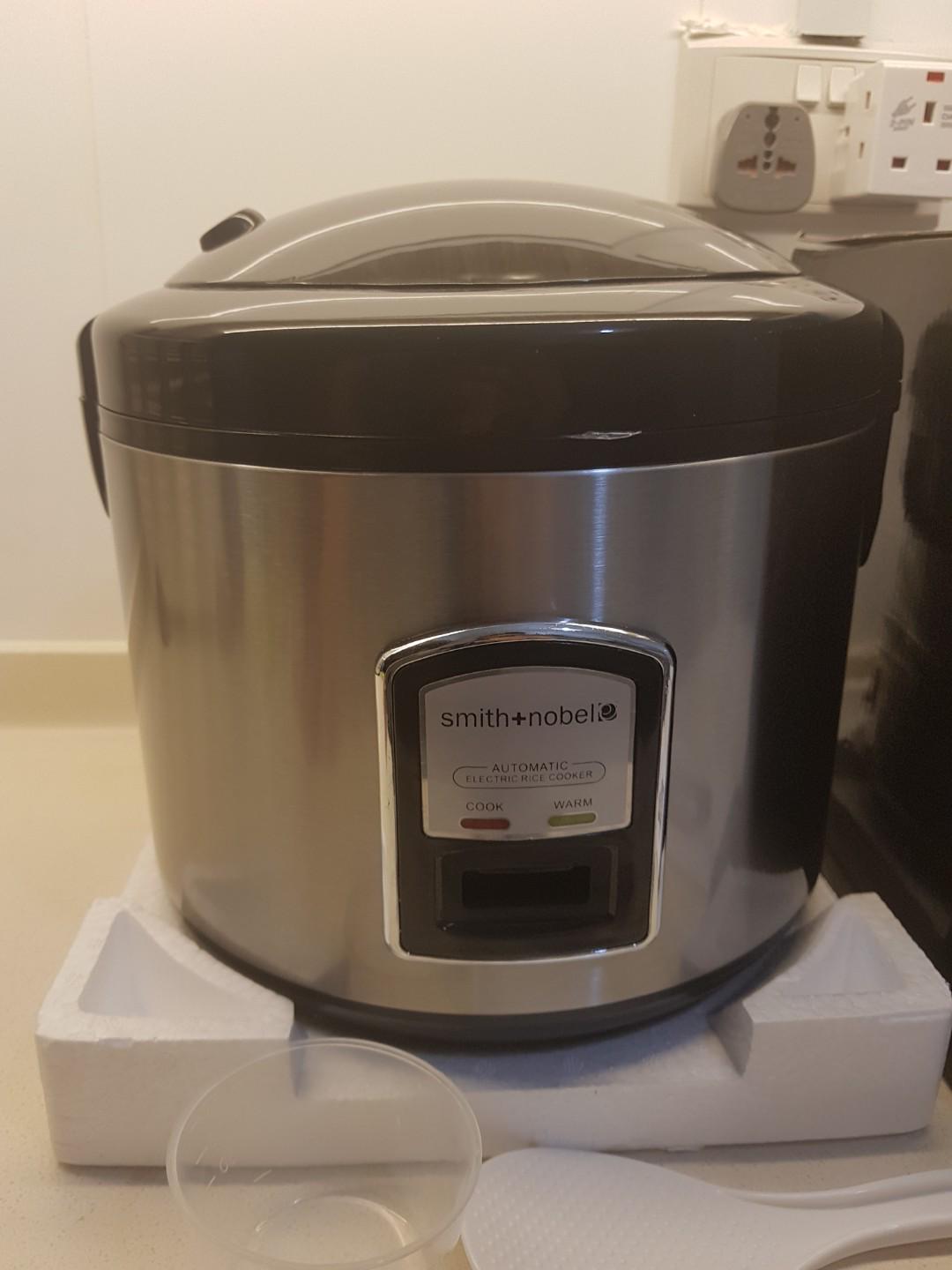 Smith + Nobel 10 Cup Family Rice Cooker (with steam tray + measuring cup & spoon) 700W > From