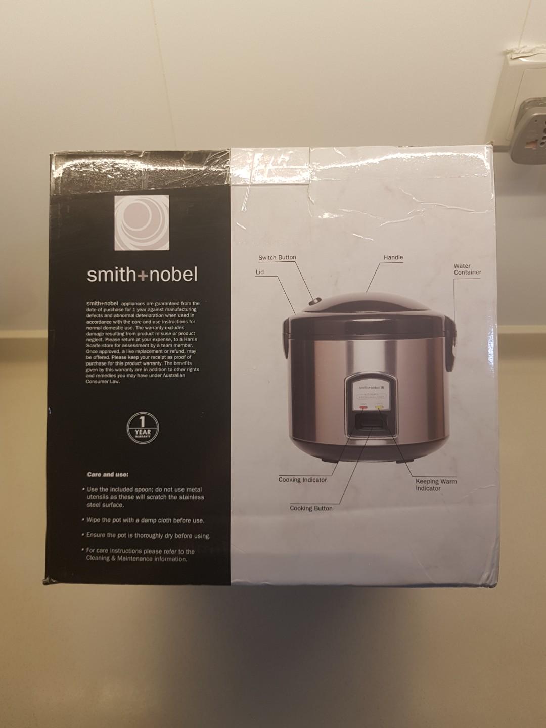 Smith + Nobel 10 Cup Family Rice Cooker (with steam tray + measuring