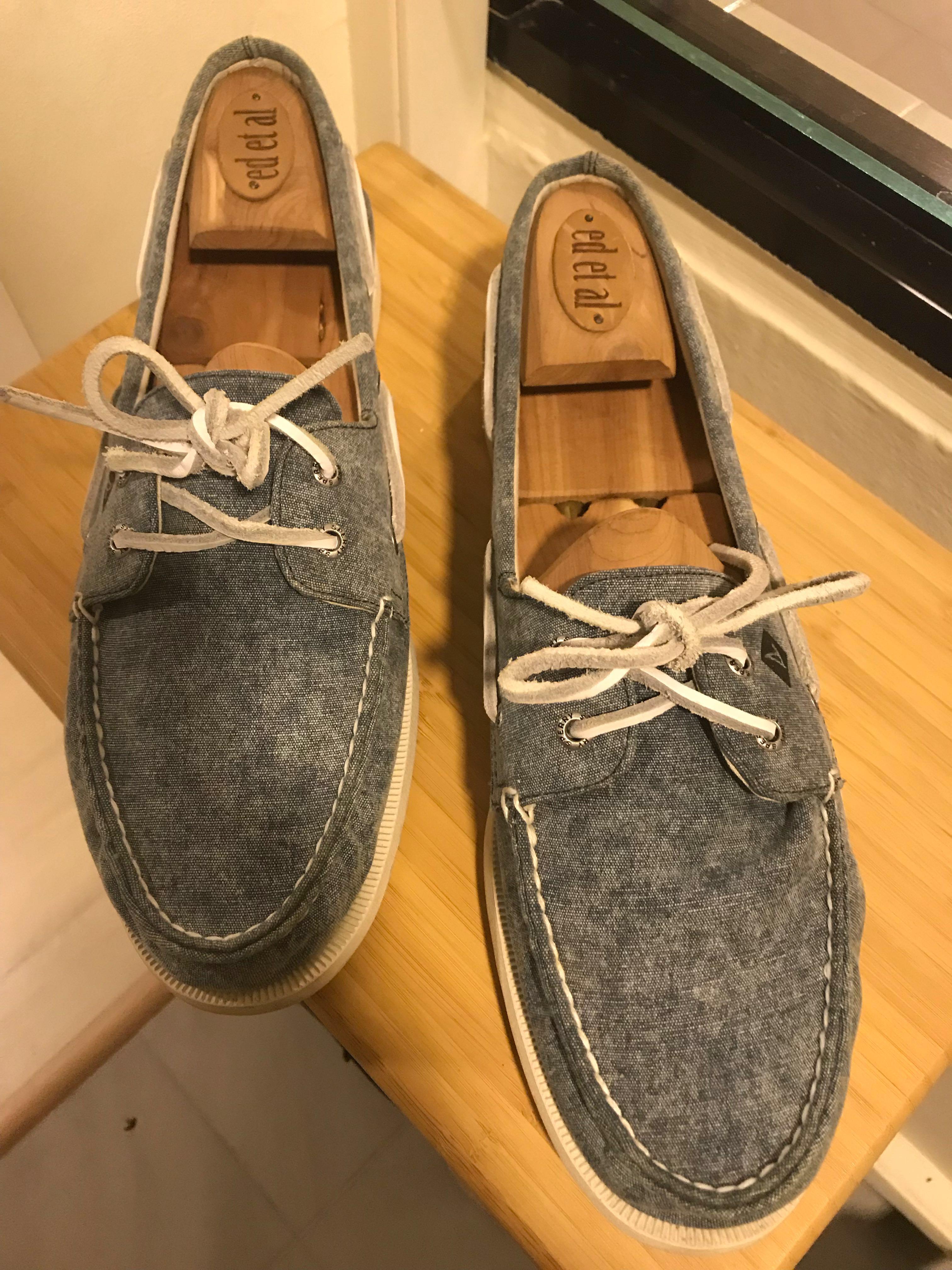 fabric boat shoes