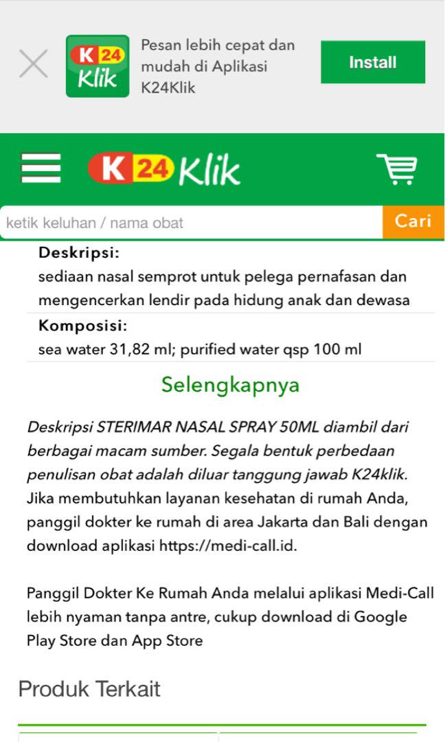 Sterimar Nasal Hygiene Barang Yang Dicari Di Carousell