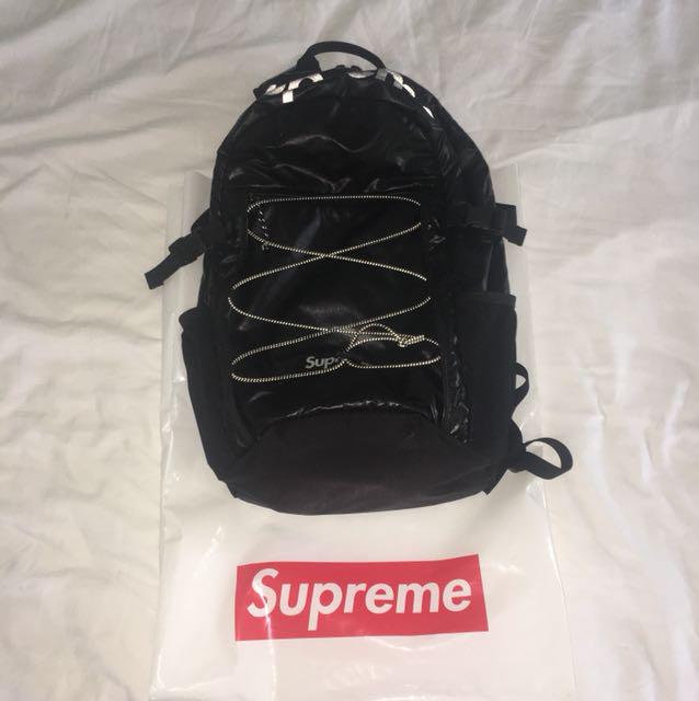 supreme fw17 backpack black